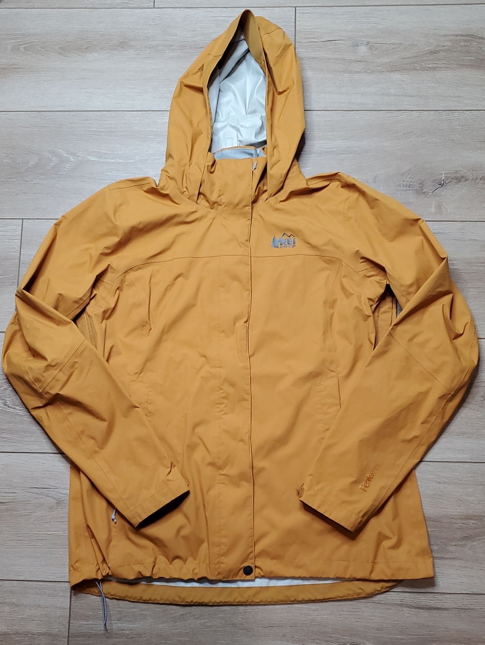 REI Co-op Peak 2.5L Jacket Womens Hooded Rain Windbreaker Outdoor Size Large